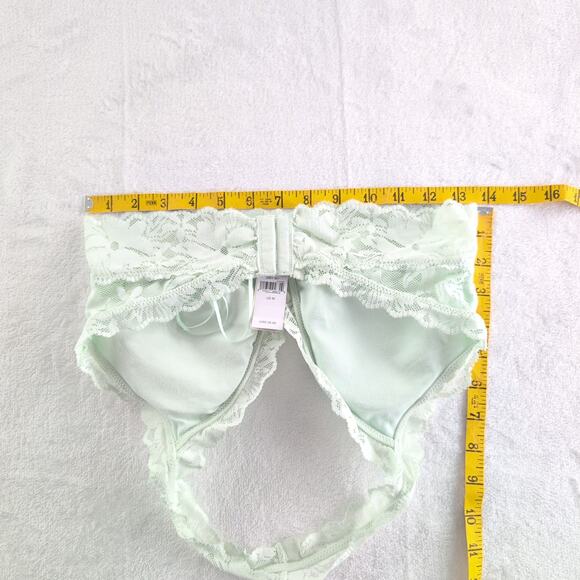 Aerie NWT Halter Lace Removable Pads Bralette Size Med Mint Green - Picture 8 of 8